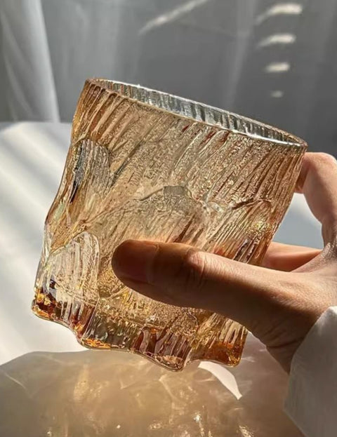 Deli Glass Gold Water Cups 265ml 6Pcs (TK6001-1) | Deli Glass In Lebanon