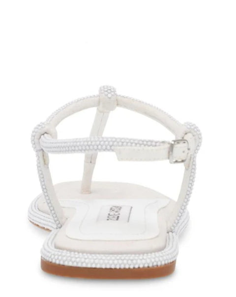 Steve Madden Women's White Microsuede Sandals | Steve Madden In Lebanon