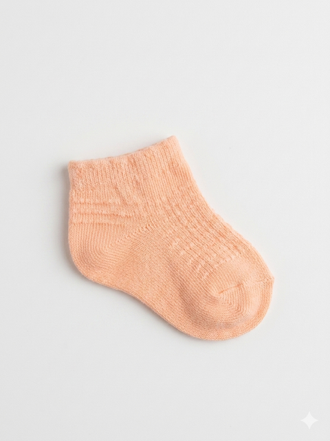 Charanga Baby Girl's Soft Pastel Peach Low-Cut Ankle Socks|Charanga In Lebanon