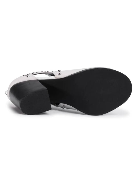 Steve Madden Women's White Leather Moxie Sandal | Steve Madden In Lebanon