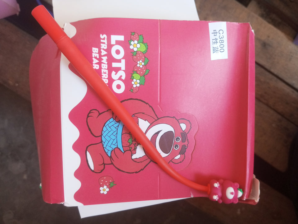 SD Strawberry Bear Shake Gel Pen 0.5mm (C3800)