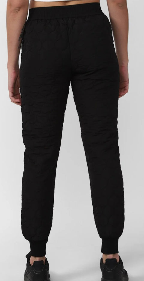 Forever 21 Women's Black Buttoned Padded Jogger | Forever 21 In Lebanon