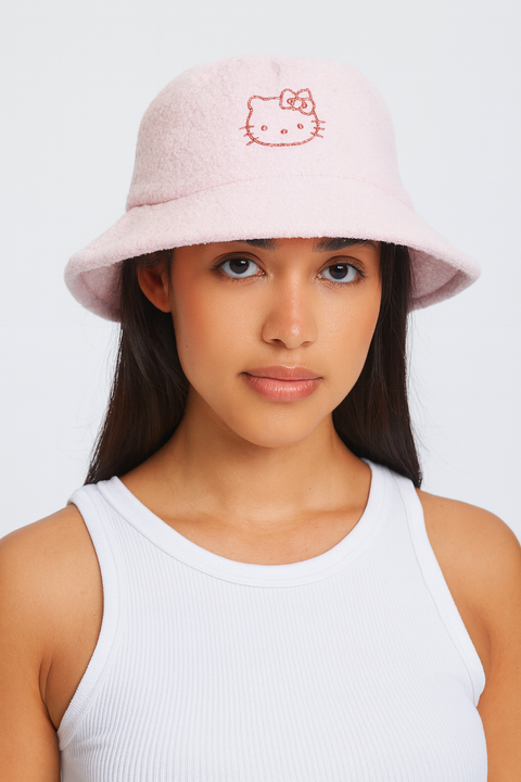 Forever 21 Women's Pink Hello Kitty Bucket Hat |Forever 21 In Lebanon