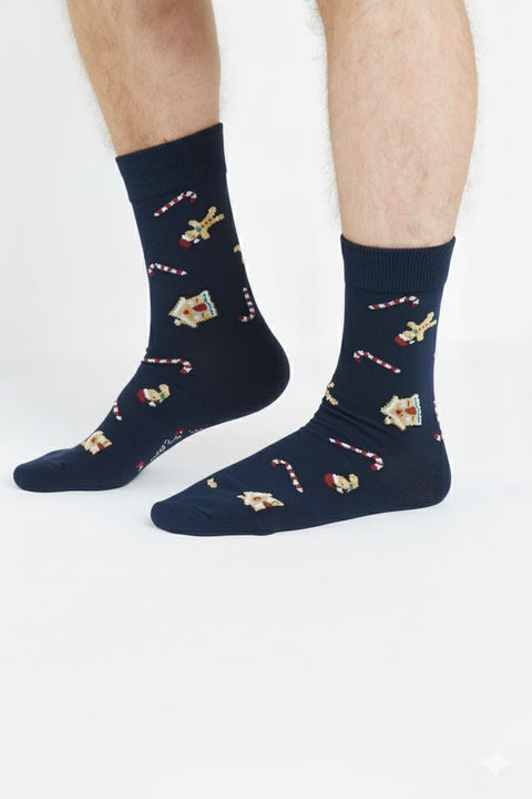 Jack & Jones Men's Navy Printed Christmas Socks | Jack & Jones In Lebanon