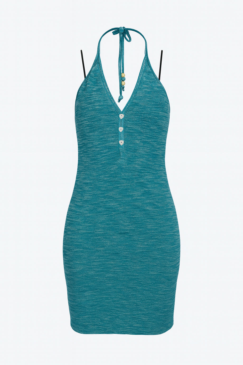 Forever 21 Women's Aqua Halter Neck Open Back Mini Dress | Forever 21 In Lebanon