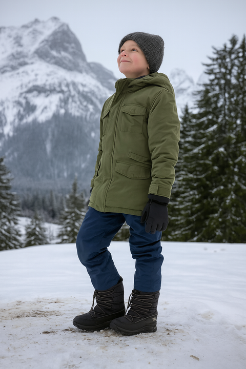 Jack Wolfskin Boy's Black Polar Wolf Texapore K Boots |Jack Wolfskin in Lebanon
