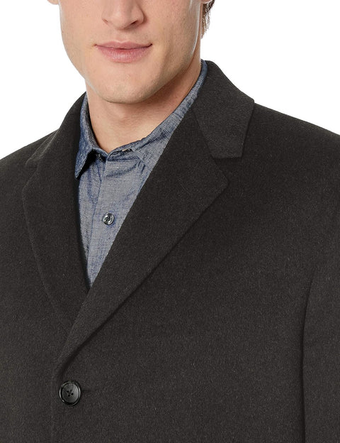 Kenneth Cole Men's Grey Classic Fit OverCoat  |Kenneth Cole  In Lebanon