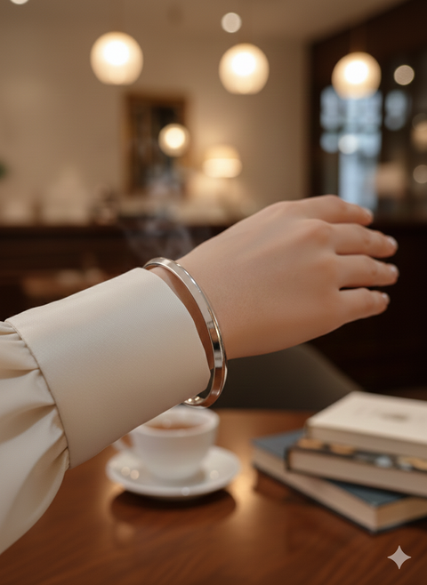 Macys Women's Sterling Silver Bangle Plain Bracelet | Macys In Lebanon