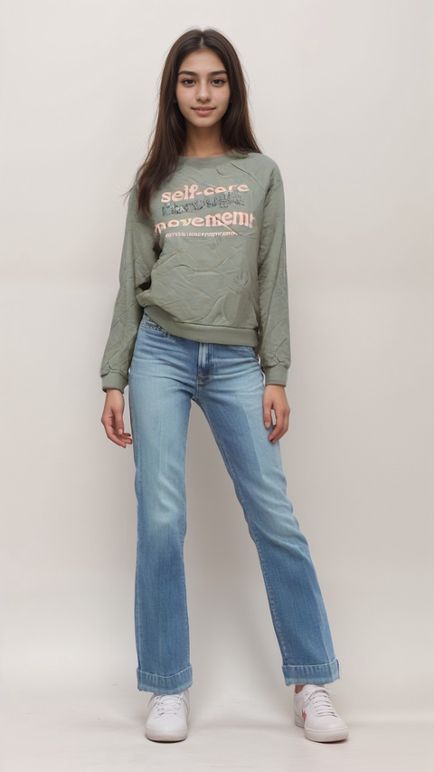 S.Oliver Girl's Green Long-Sleeve Sweatshirt |S.Oliver in Lebanon