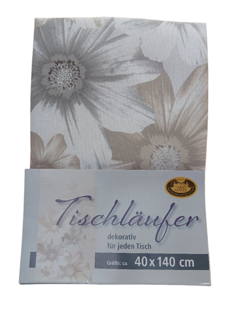 Gozze Off White Floral Table Cover 40x140cm |Gozze In Lebanon
