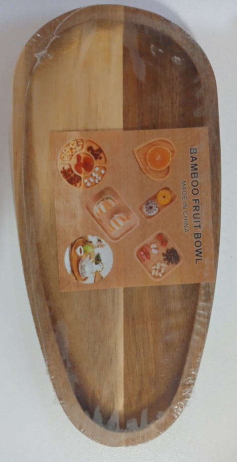 Hinox Bamboo Oval Fruit Plate L 25cm M40-14 | Hinox In Lebanon