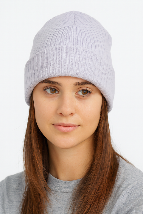 Forever 21 Women's Lilac Ribbed Winter Hat |Forever 21 In Lebanon
