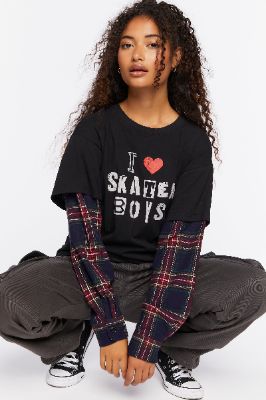 Forever 21 Women's Black Long Sleeve Blouse | Forever 21 In Lebanon