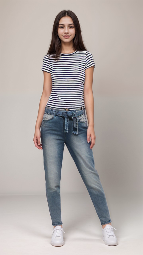 S.Oliver Girl's Blue Belted Jeans |S.Oliver in Lebanon