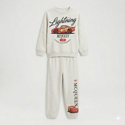 Disney Boy's Light Gray 2pcs Cars Pajama Set | Disney In Lebanon