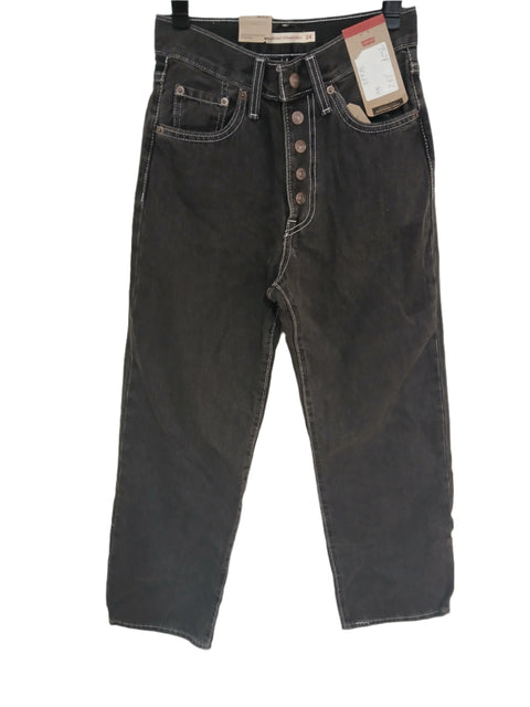 Levi's Women's Washed Black Ultra-High Rise Ribcage Straight Jeans  |Levi's In Lebanon