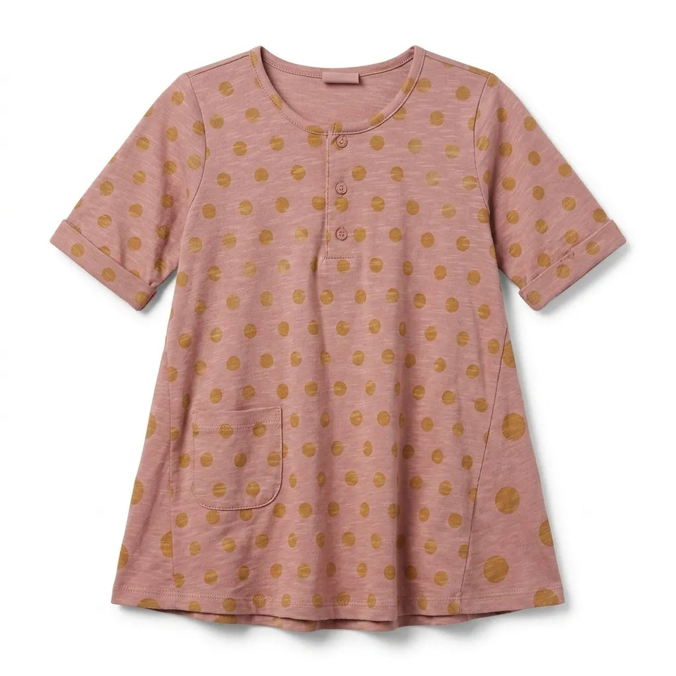 Zara Baby Girl's Blush Polka Dot Short Sleeve Dress|Zara in Lebanon