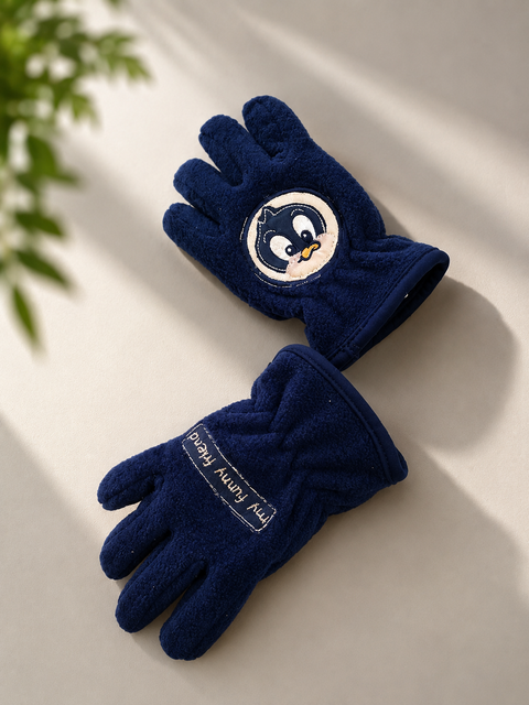 Baby Looney Tunes Baby Boy's Navy Fleece Gloves | Baby Looney Tunes In Lebanon