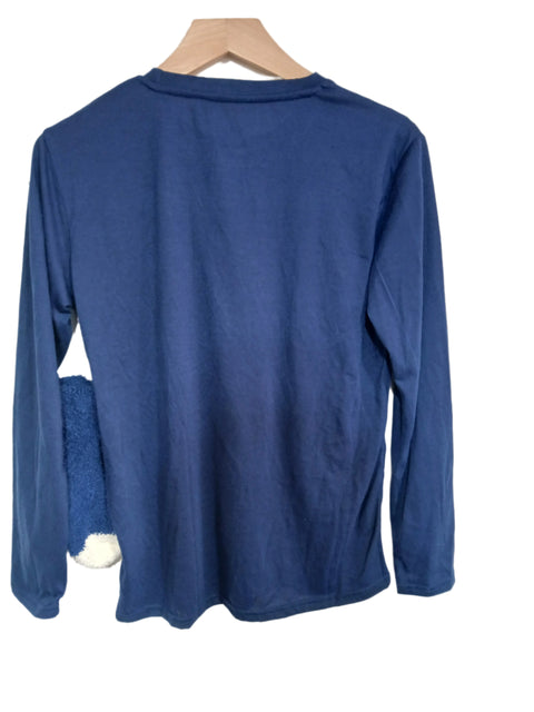 Max & Olivia Boy's Navy Long-Sleeve Blouse + Pair Of Socks | Max & Olivia In Lebanon