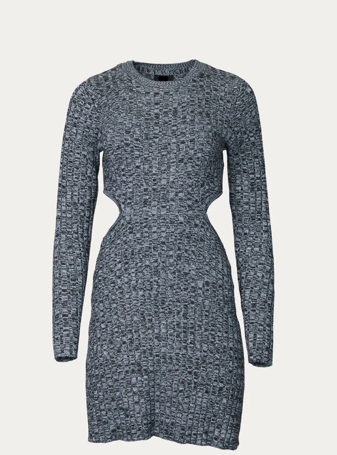 Forever 21 Women's Black Ribbed Cut-Out Long Sleeve Midi Dress | Forever 21 In Lebanon