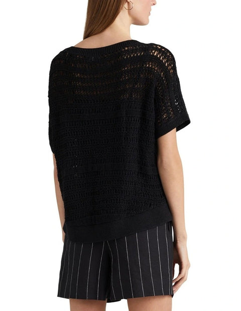 Lauren Ralph Lauren Women's Navy Blue Short-Sleeve & Sleevless Blouse | Lauren Ralph Lauren In Lebanon