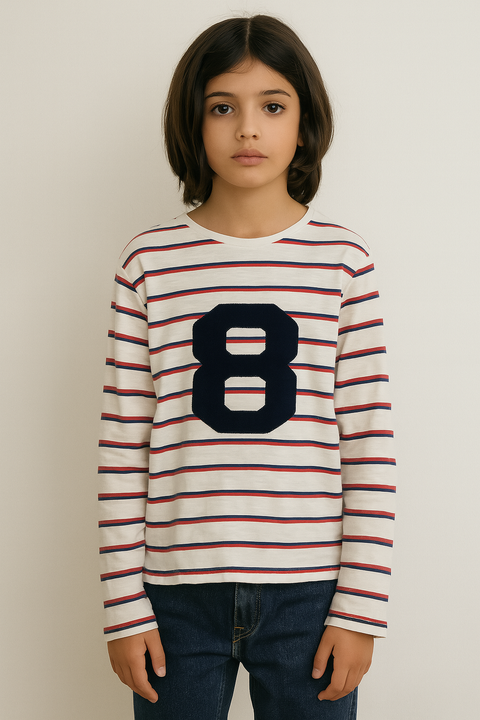 Mango Boy's Multicolor Striped Long Sleeve Blouse |Mango In Lebanon