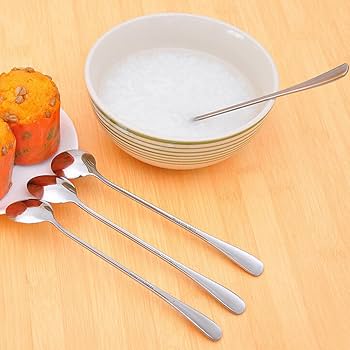 Sycaju Stainless Steel Round Long-Handled Tea Spoon Set 6pcs | Sycaju In Lebanon