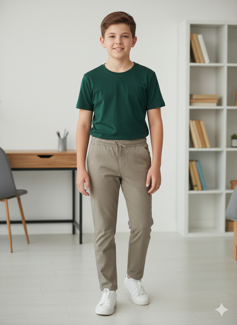 Art Class Boy's Light Brown Flexible Drawstring Pants | Art Class In Lebanon