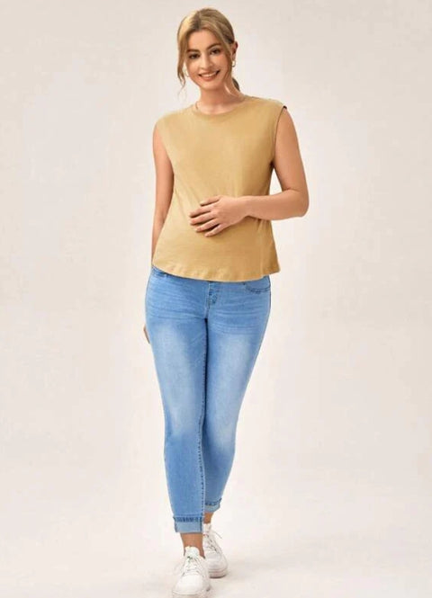 Forever 21 Women's Camel Sleeveless Blouses | Forever 21 In Lebanon