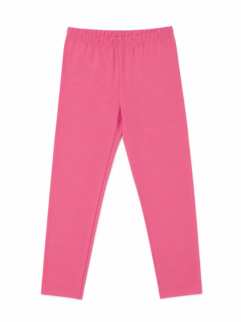 Charanga Girl's Solid Pink Stretch Leggings|Charanga In Lebanon