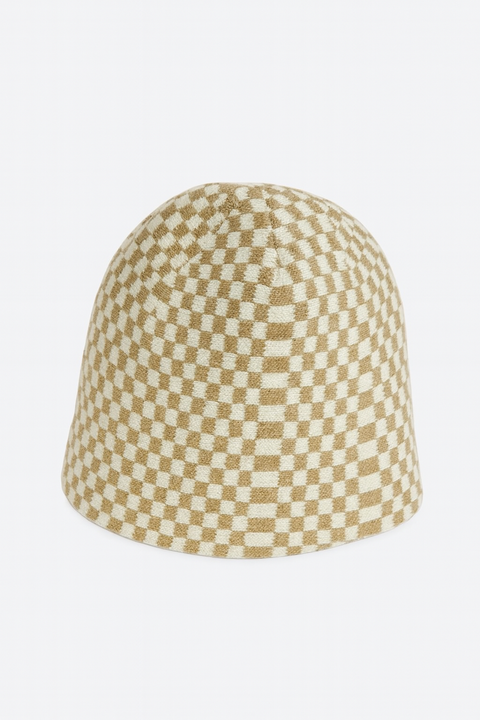 Forever 21 Women's Tan & Brown Checkered Winter Hat |Forever 21 In Lebanon