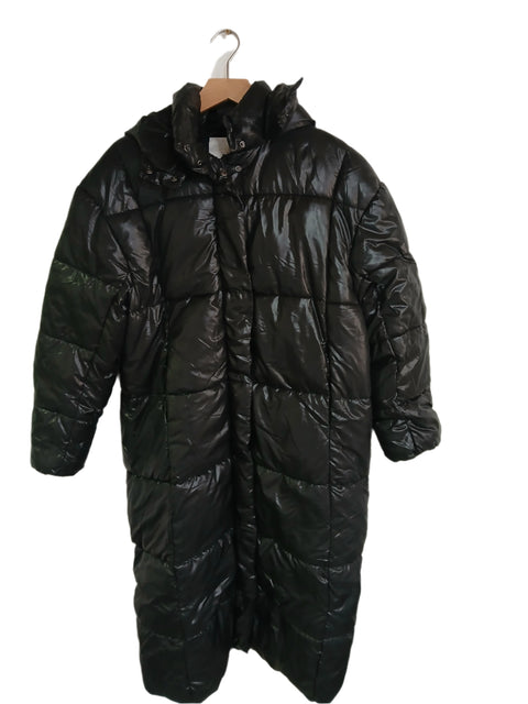 LeGer Women's Long Dark Gray Puffer Coat | LeGer In Lebanon