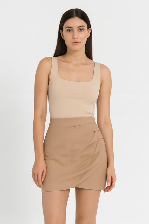 Forever 21 Women's Beige Mini Skirt | Forever 21 In Lebanon