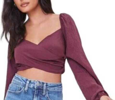 Forever 21 Women's Aubergine Blouses | Forever 21 In Lebanon