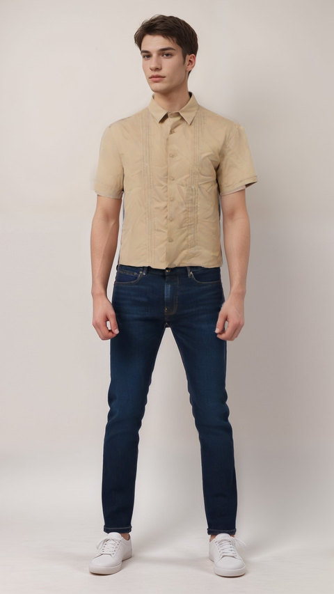 Cubavera Men's Dark Yellow Shirt ABF1412