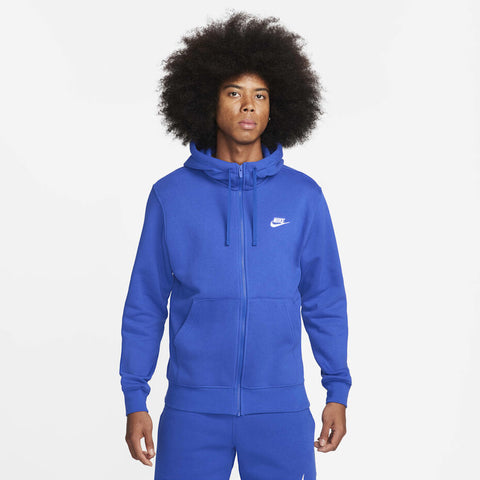 Nike Men's Blue Sportswear Club, Fleece Full-Zip Hooded Jacket | Nike In Lebanon