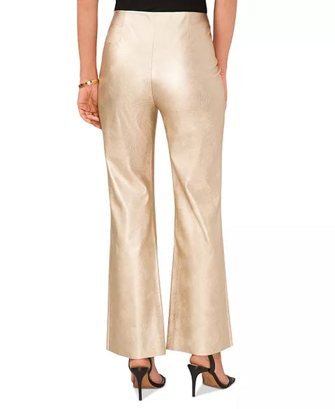 Vince Camuto Women's Gold Metallic Flare Leg Pants | Vince Camuto In Lebanon