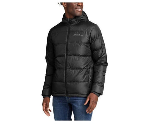 Eddie Bauer Men's Navy Hooded Puffer Long Sleeve Jacket |Eddie Baue In Lebanon