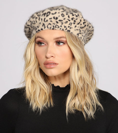 Forever 21 Women's Light Pink Animal Printed Hat | Forever 21 In Lebanon