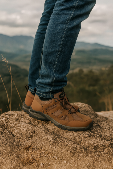 Jack Wolfskin Boy's Brown Trail Hiker Texapore Low K Sneakers |Jack Wolfskin in Lebanon