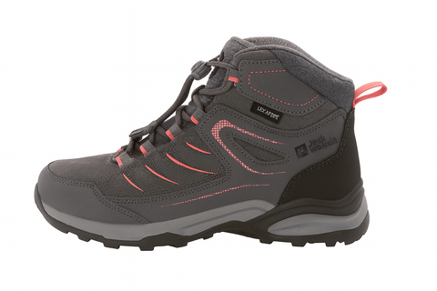 Jack Wolfskin Girl's Grey Trail Texapore Mid K Sneakers |Jack Wolfskin in Lebanon