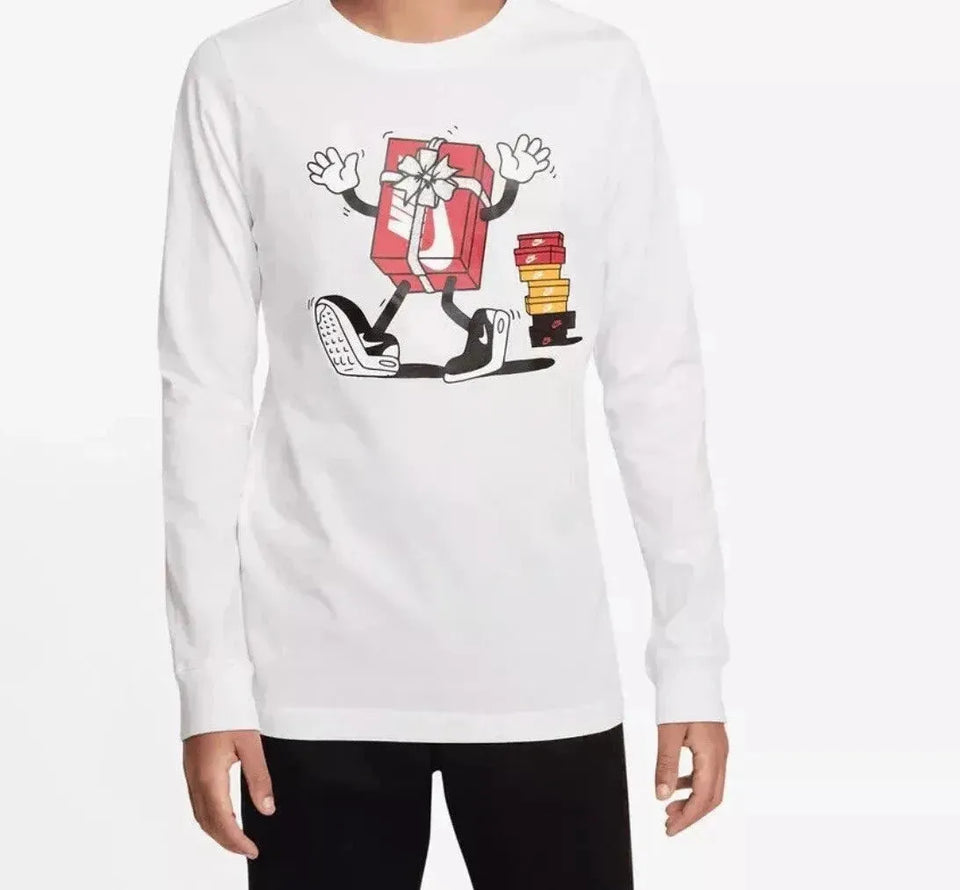 Nike Boy's White Long-Sleeve Blouse | Nike In Lebanon