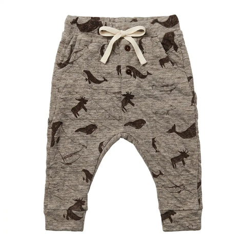 Zara Baby Boy's Khaki Wild Life Print Jogger Pant|Zara In Lebanon