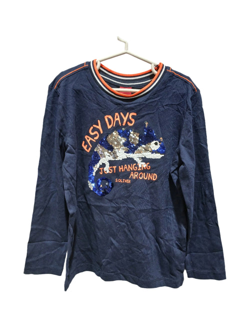 S.Oliver Girl's Navy Long-Sleeve Blouse |S.Oliver in Lebanon