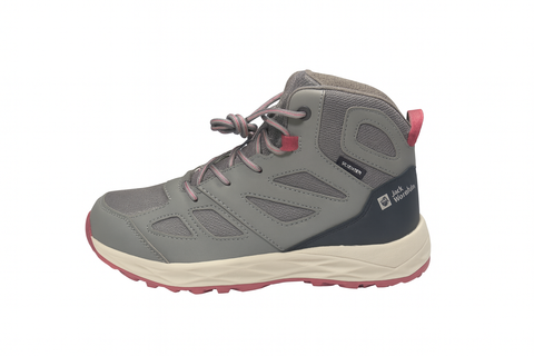 Jack Wolfskin Girl's Grey Woodland 2 Texapore Mid K Boots |Jack Wolfskin in Lebanon