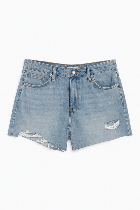 Forever 21 Women's Light Blue Denim Boyfriend Short | Forever 21 In Lebanon