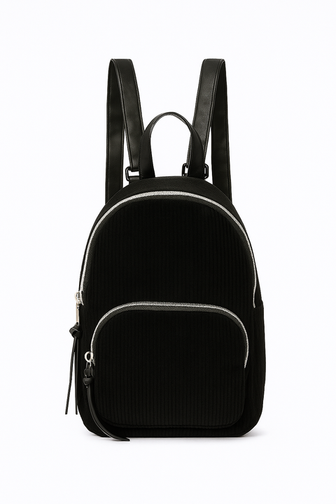 Forever 21 Women's Black Velvet Mini Backpack | Forever 21 in Lebanon
