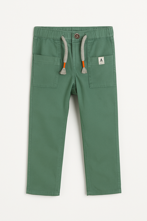 Mango Boy's Light Green 2-Pockets Pant |Mango In Lebanon