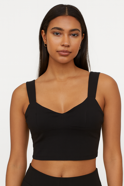 Forever 21  Women's Black Open Back Sleeveless Crop Top | Forever21 In Lebanon