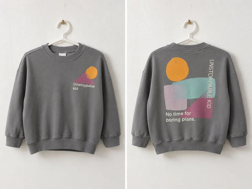 Zara Baby Boy's Gray Back Print Sweatshirt | Zara In Lebanon